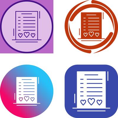 Wishlist Icon Design
