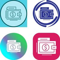 Wallet Icon Design vector