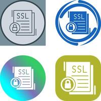 diseño de icono ssl vector