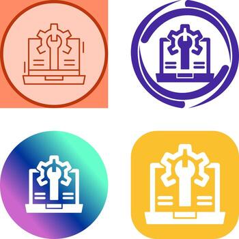 Web Development Icon Design vector