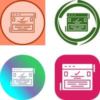 Complete Icon Design vector
