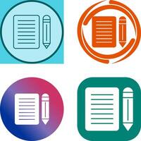 Note Icon Design vector