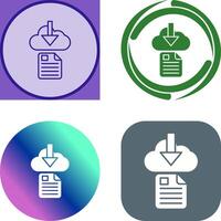 File Download Icon Design vector