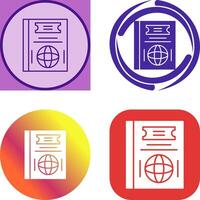 Passport Icon Design vector