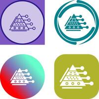 Pyramid Graph Icon Design vector