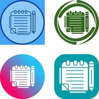 Notepad Icon Design vector