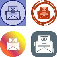 Invitation Card Icon Design vector