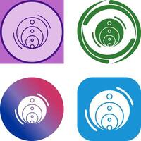 Venn Diagram Icon Design vector