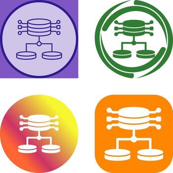 Structured Data Icon Design vector