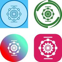 Automated Process Icon Design vector