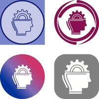 Machine Learning Icon Design vector