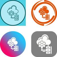 Big Data Icon Design vector