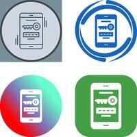 One Time Password Icon Design vector