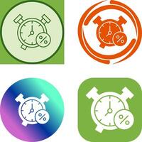 diseño de icono de reloj de alarma vector