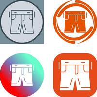 diseño de icono de pantalones cortos vector