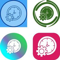 Time Setting Icon Design vector