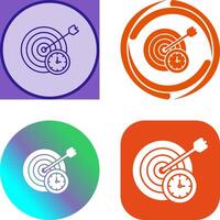In Time Icon Design vector
