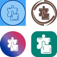 Quick Selection Icon Design vector