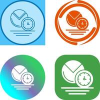 Pie Chart Icon Design vector