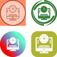 Online Time Icon Design vector
