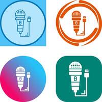 Microphone Icon Design vector