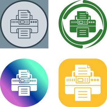 Printer Icon Design vector