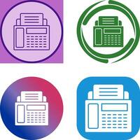 Fax Machine Icon Design vector