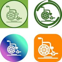 Wheel Chair Icon Design vector