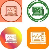 Ekg Monitor Icon Design vector