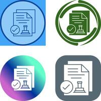 Approved Icon Design vector