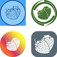 Strawberry Icon Design vector