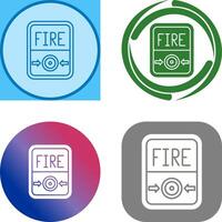 Fire Button Icon Design vector