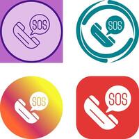 Sos Icon Design vector