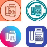 fax Machine Icon Design vector