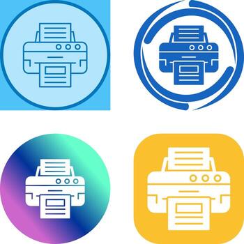 Printer Icon Design vector