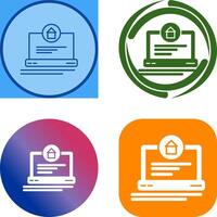 Laptop Icon Design vector