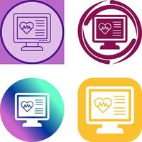 Cardiogram Icon Design vector