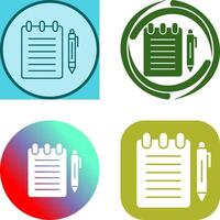 Notepad Icon Design vector