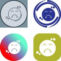 Upset Icon Design vector