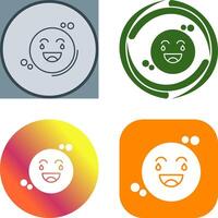 Loughing Icon Design vector