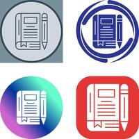 Diary Icon Design vector