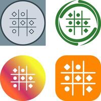 Tic Tac Toe Icon Design vector