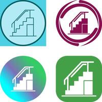 diseño de icono de escaleras vector