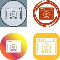 Rating Icon Design vector