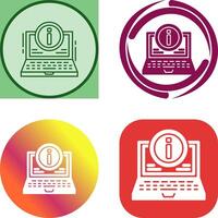 Laptop Icon Design vector