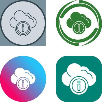 Cloud Computing Icon Design vector