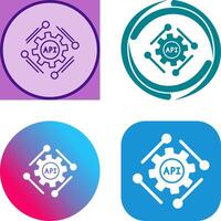 Api Icon Design vector