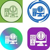 Computer Icon Design vector