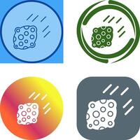 Asteroid Icon Design vector