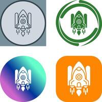 Space Shuttle Icon Design vector